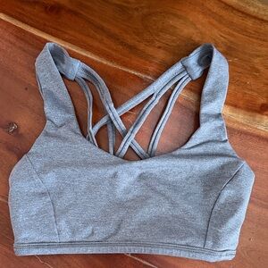 Lululemon size 2 Gray Strappy Sports Bra